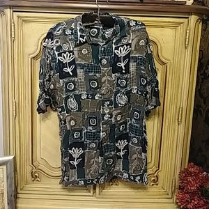 Pierre Cardin Watercolor button Shirt B15